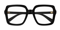 Monture de lunettes Gucci Femme GG1318O001-BLACK-BLACK-TRANSPARENT55 - GG1318O001-BLACK-BLACK-TRANSPARENT55